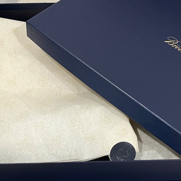Brooks Brothers 4pc EMPTY Large Gift Boxes - Navy with Golden Fleece Logo - Picture 5 of 8
